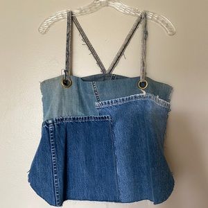 Assembly NYC Patchwork Denim Top